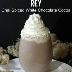 Chai Spiced White Chocolate Cocoa. Star Wars inspired Chai Spiced White Chocolate Cocoa. Easy to make and everyone will love it. Star Wars drink, Star Wars food, Star Wars party drink, star wars hot chocolate, star wars character drink.