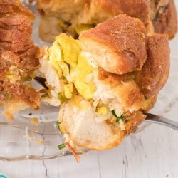 Bacon Egg and cheese monkey bread