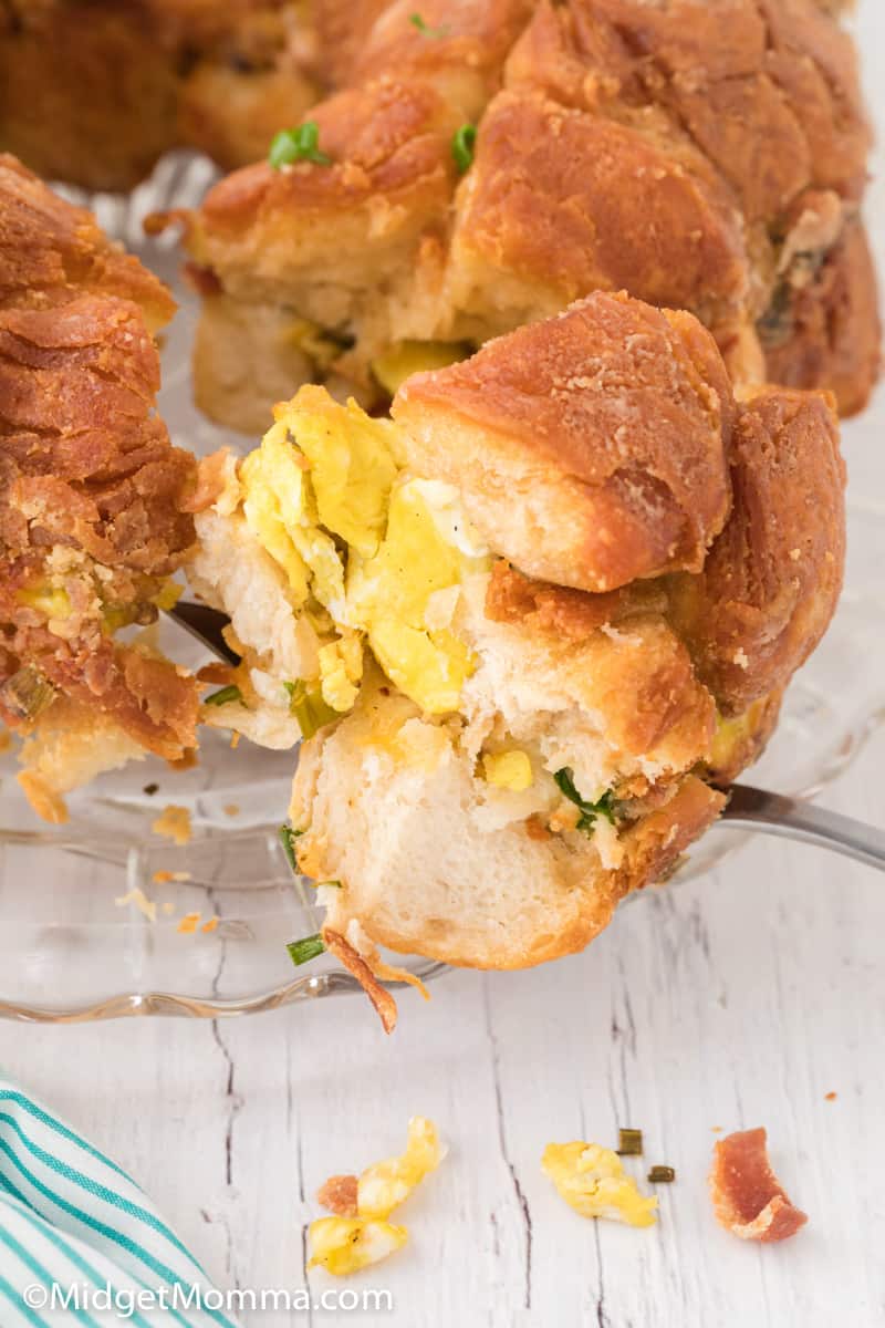 Bacon Egg and cheese monkey bread