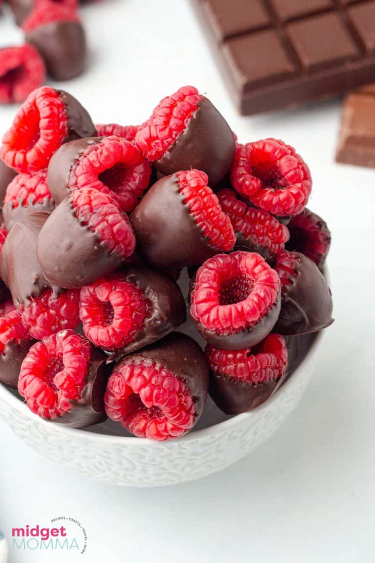 Chocolate Covered Raspberries • MidgetMomma
