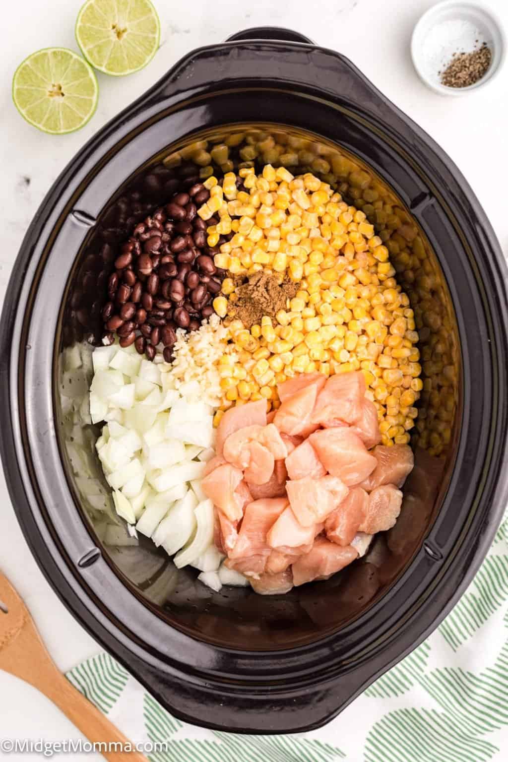 Slow Cooker Mexican Chicken and Rice • MidgetMomma