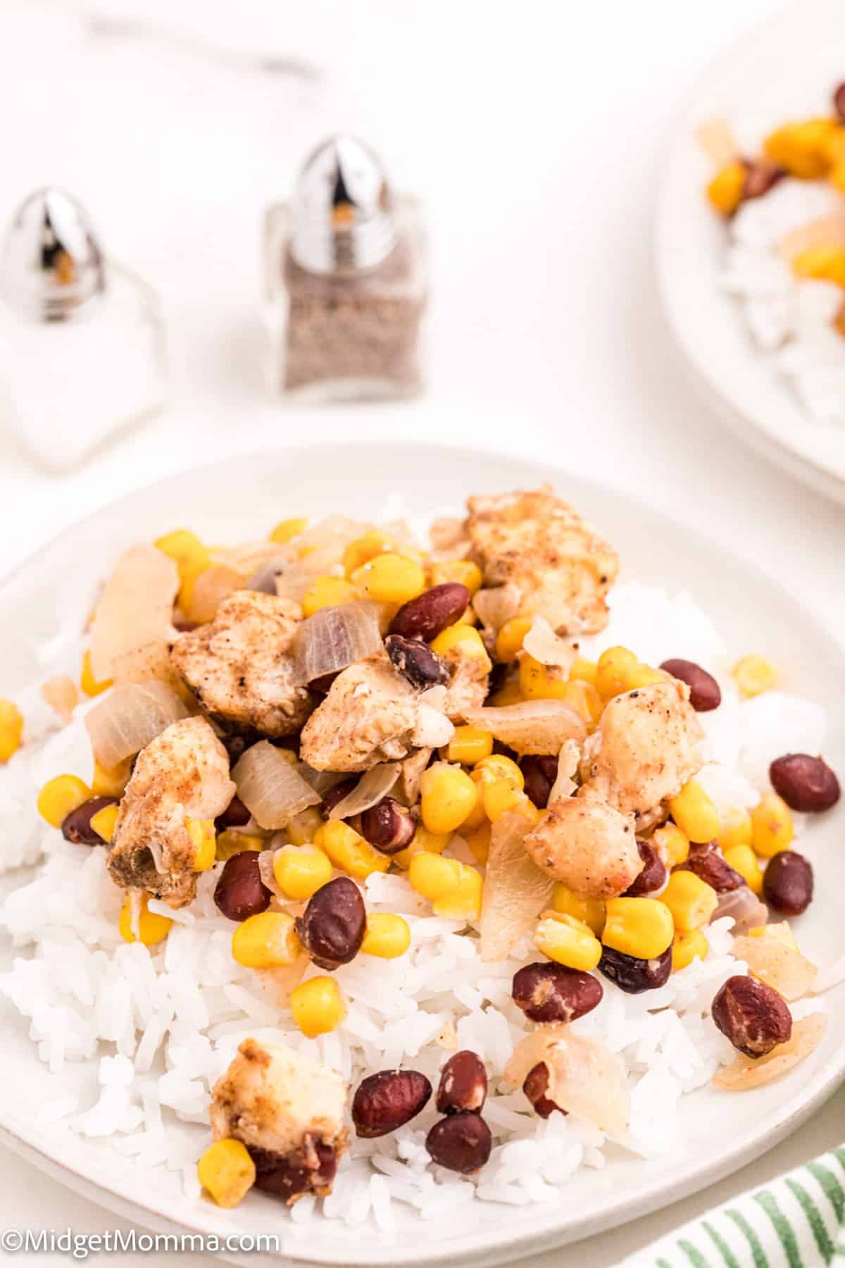 Slow Cooker Mexican Chicken and Rice • MidgetMomma