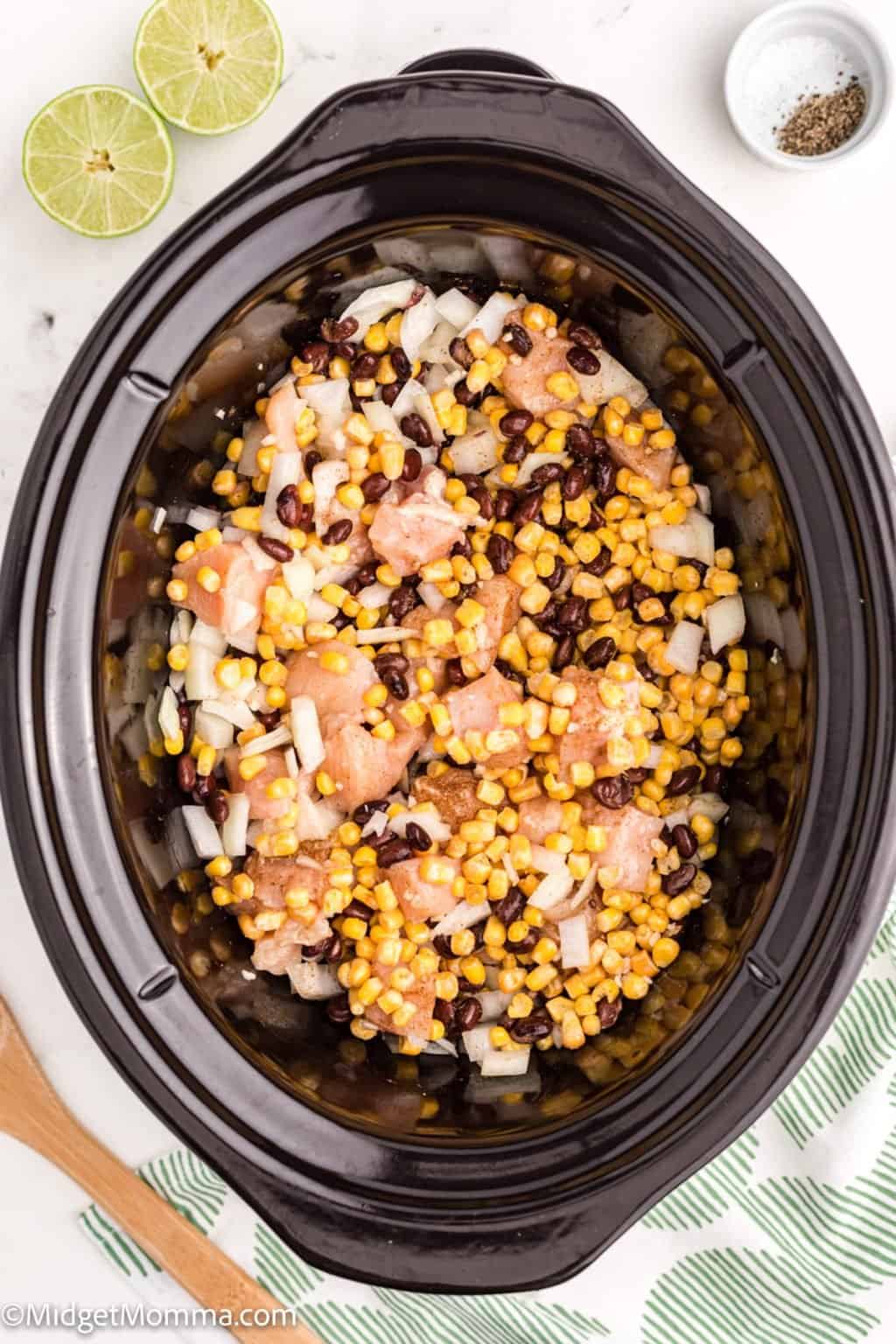 Slow Cooker Mexican Chicken and Rice • MidgetMomma