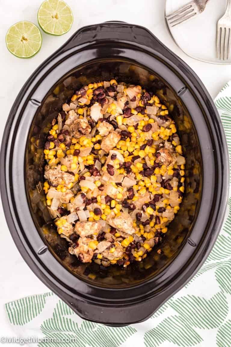 Slow Cooker Mexican Chicken and Rice • MidgetMomma