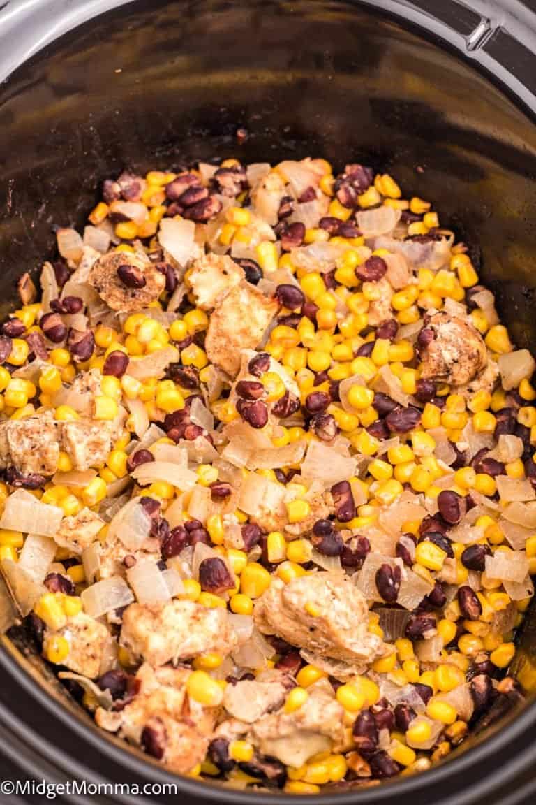 Slow Cooker Mexican Chicken and Rice • MidgetMomma