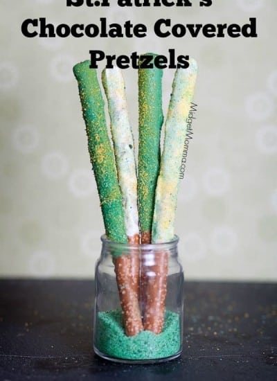 St.Patrick's Chocolate Covered Pretzels are a fun and easy treat to make with the kids. Nothing beats a chocolate covered pretzel!