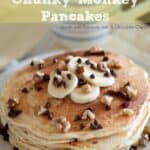 Banana chocolate chip pancakes