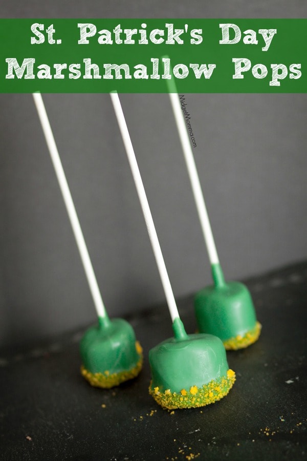 St. Patrick's Day Marshmallow Pops • MidgetMomma