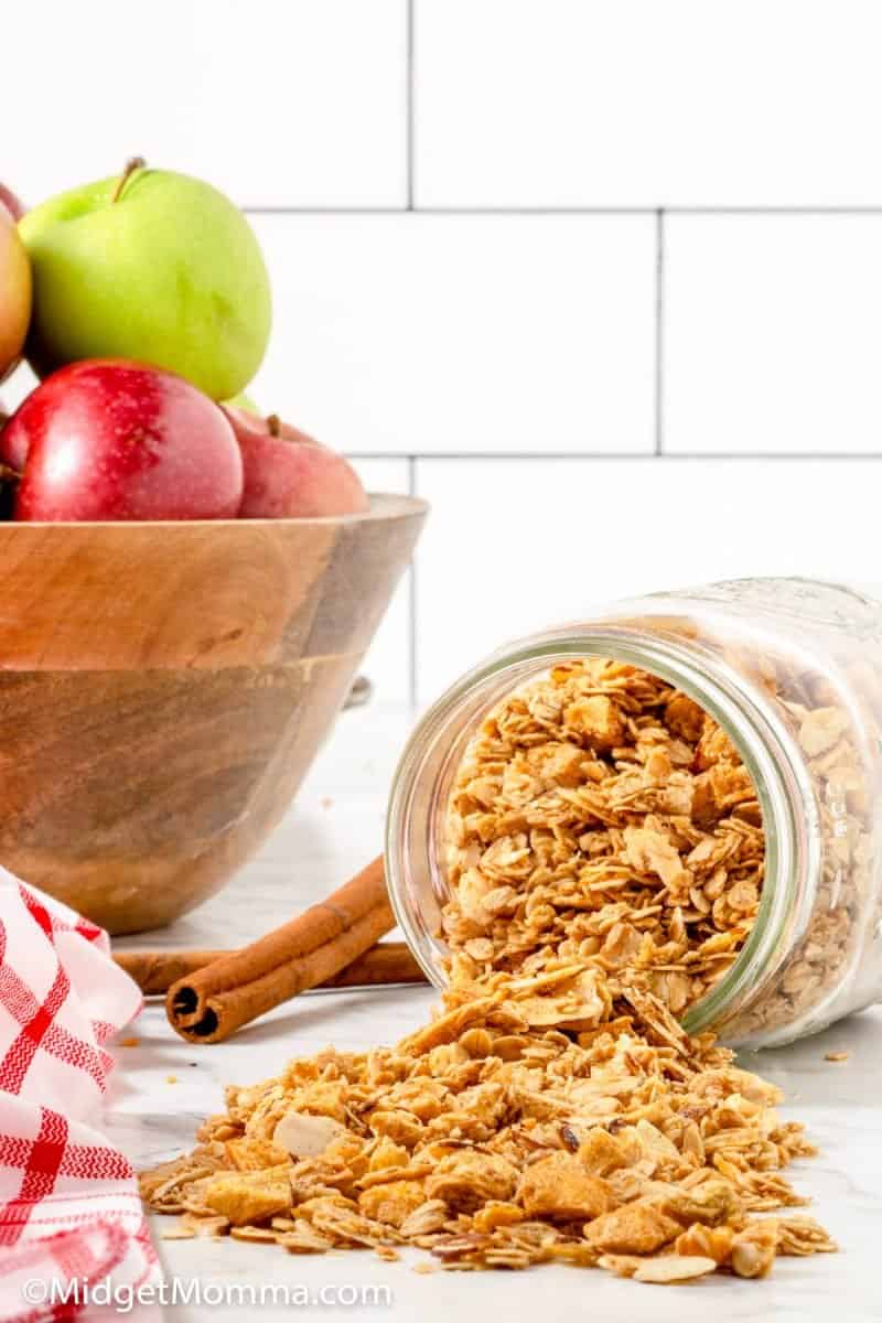 Apple Pie Homemade Granola Recipe • MidgetMomma