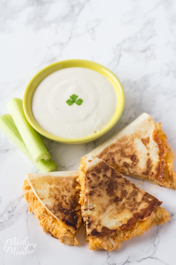 crispy chicken quesadilla