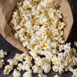easy homemade popcorn in the microwave