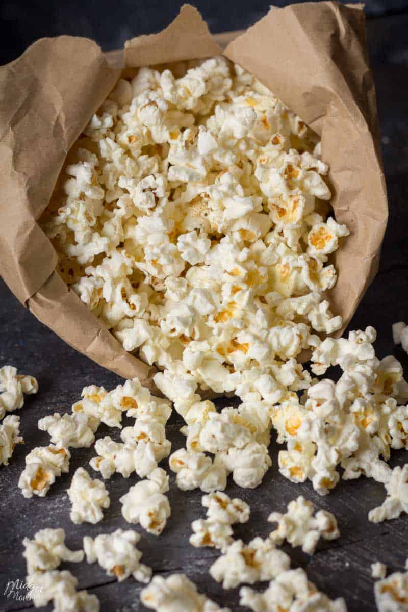 easy homemade popcorn in the microwave