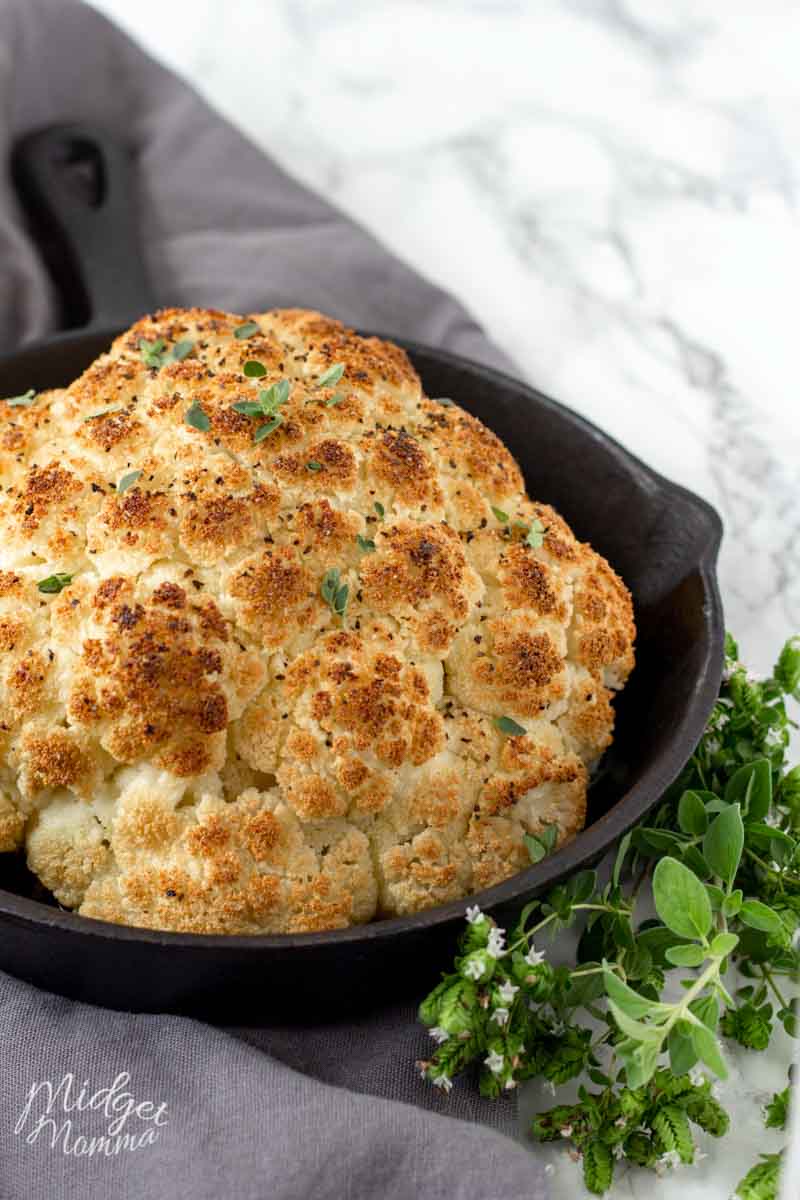 A simple roasted cauliflower is that perfect side dish, that is quick to make and comes out perfect every time! 
