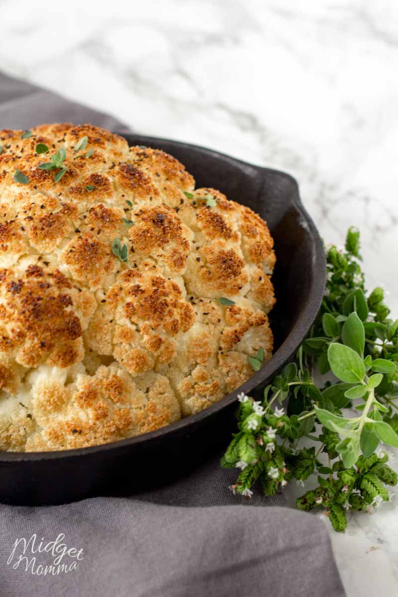 A simple roasted cauliflower is that perfect side dish, that is quick to make and comes out perfect every time! 