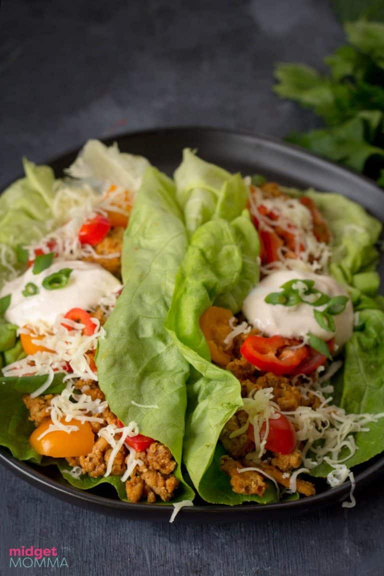 Chicken Taco Lettuce Wraps (Easy Healthy Taco Recipe)