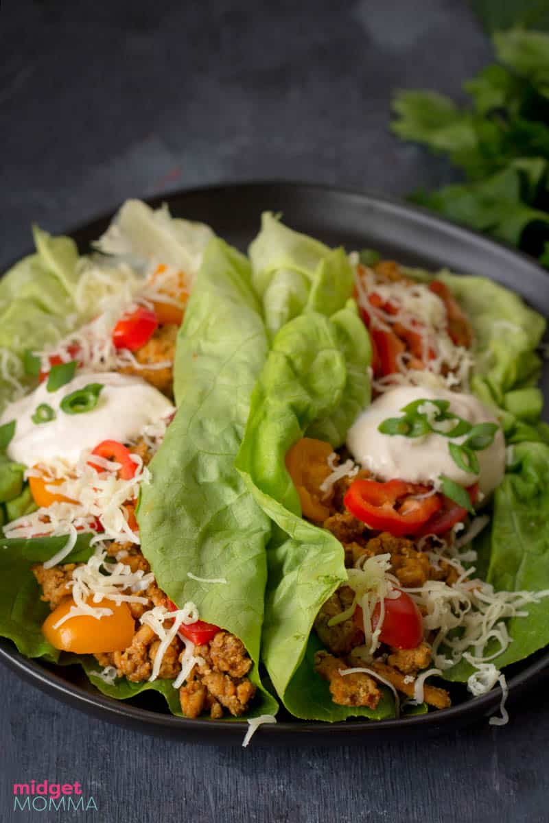 Chicken Taco Lettuce wraps