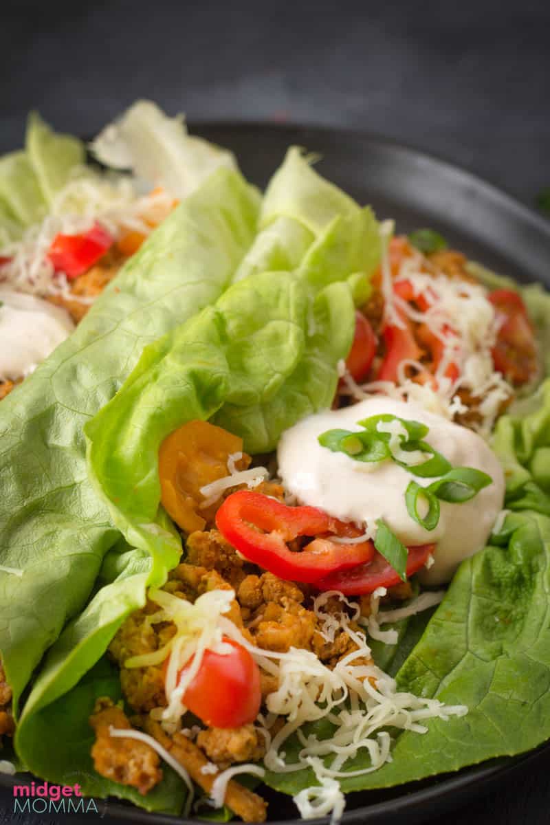 Chicken Taco Lettuce wraps