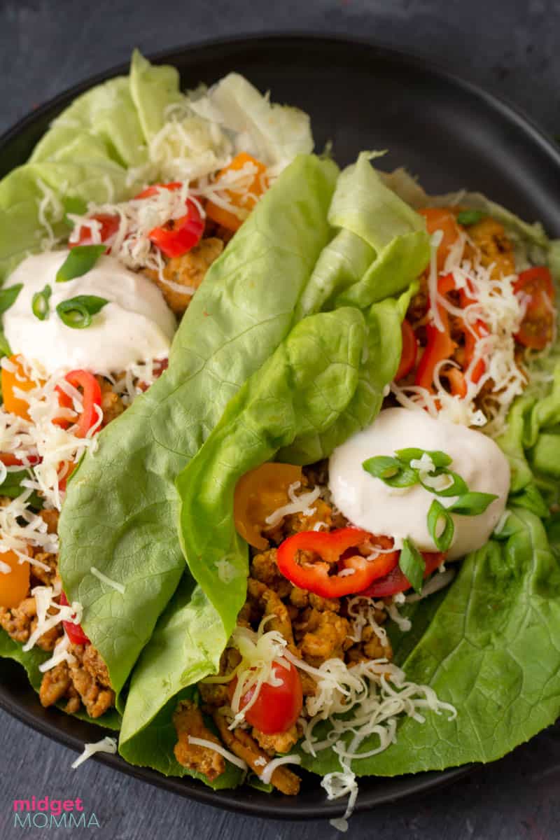 Chicken Taco Lettuce wraps