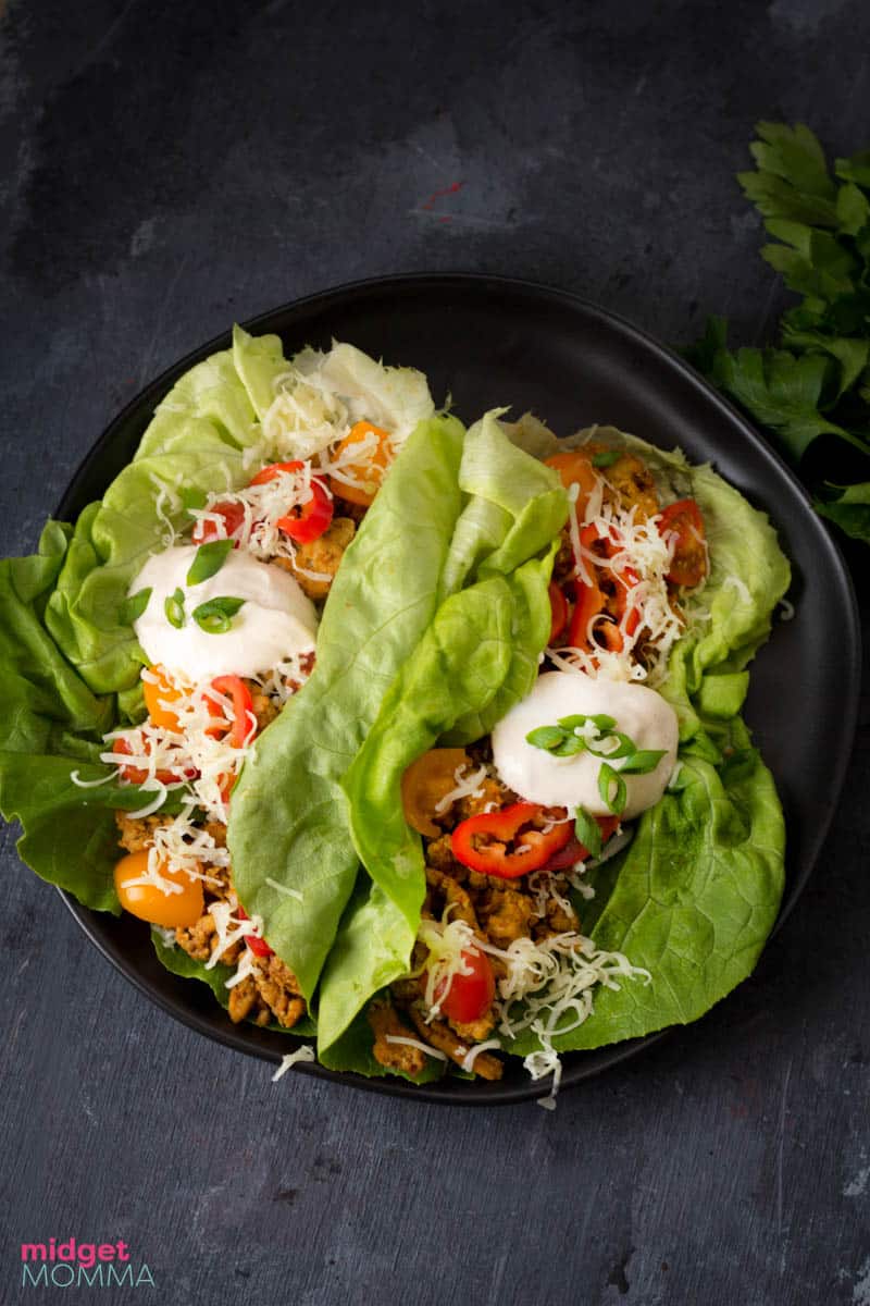 Chicken Taco Lettuce wraps