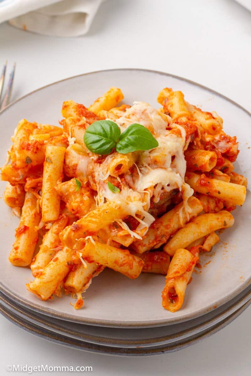 Easy, Cheesy Sausage Baked Ziti Recipe