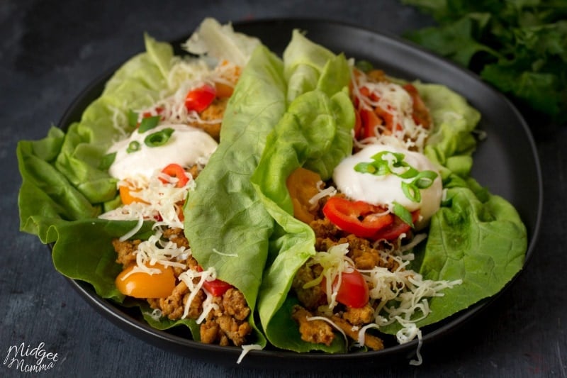 chicken taco lettuce wraps