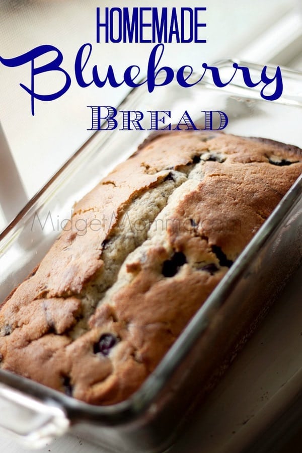 Homemade Blueberry Bread is the perfect breakfast or snack. Made with fresh blueberries this Blueberry Bread is so good that everyone will eat it up fast!