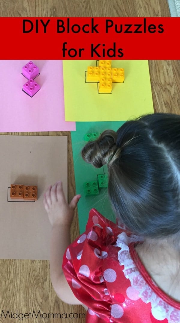 DIY Block Puzzle Learning Activity • MidgetMomma