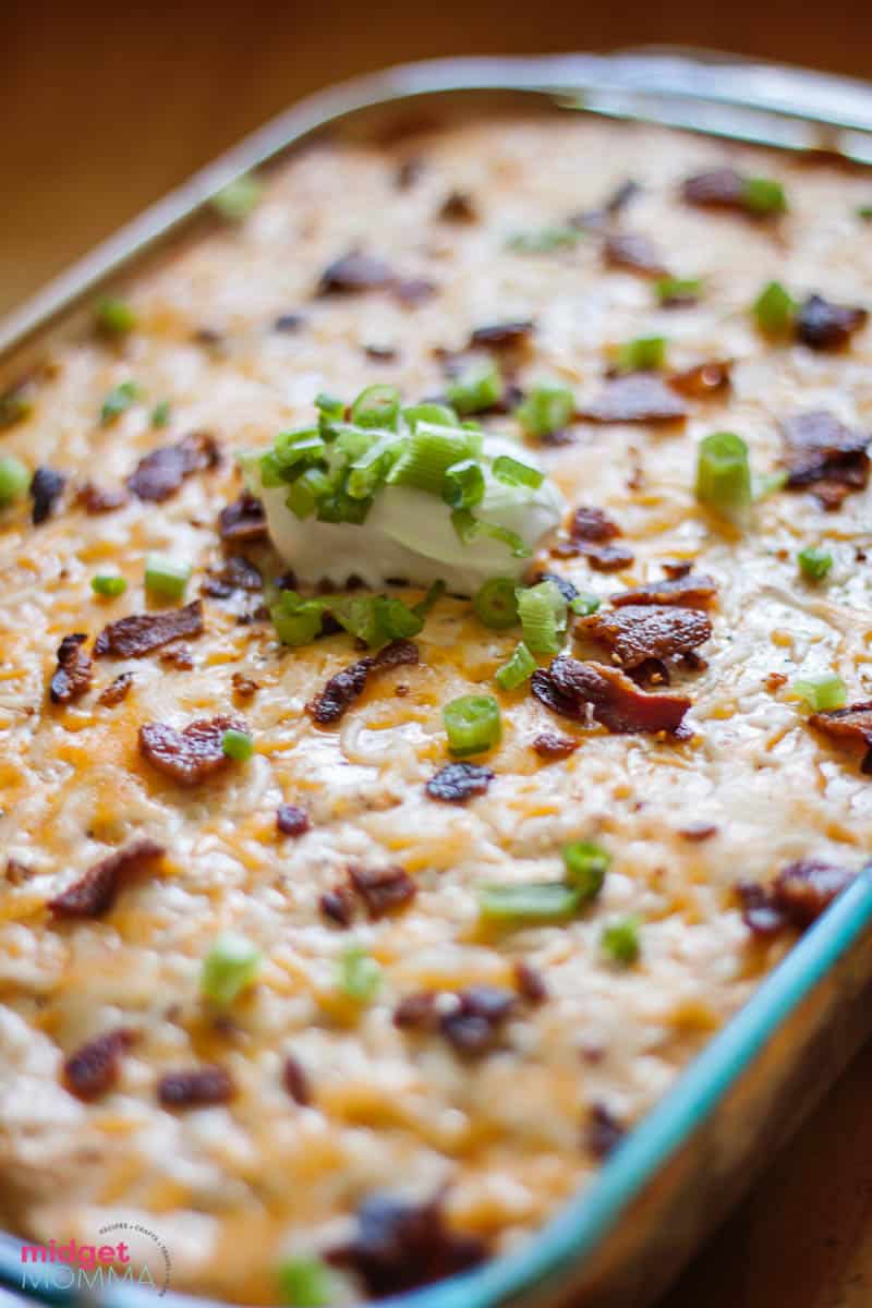 Loaded Chicken and Potatoes Casserole • MidgetMomma