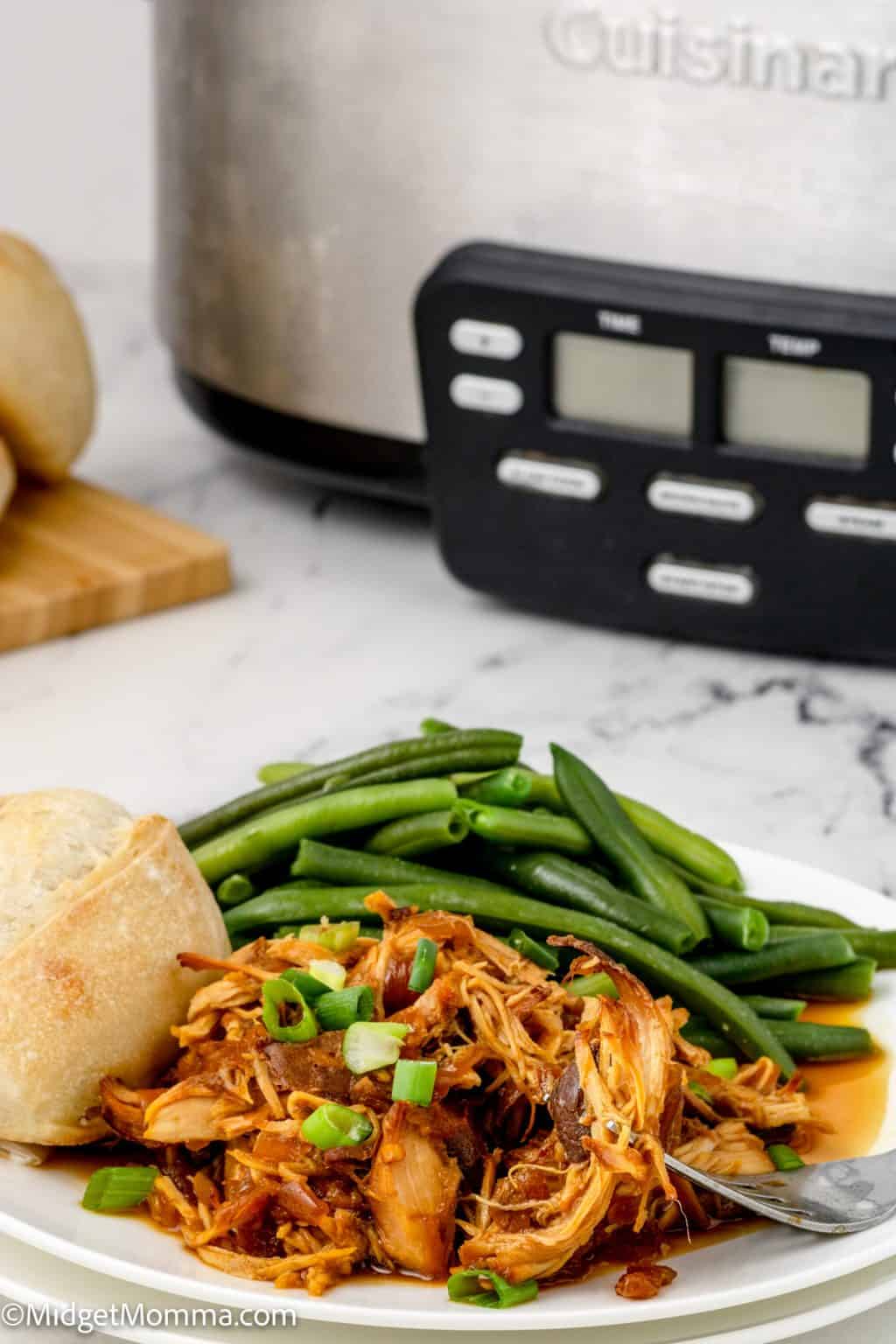 Slow Cooker Honey Garlic Chicken Recipe • MidgetMomma