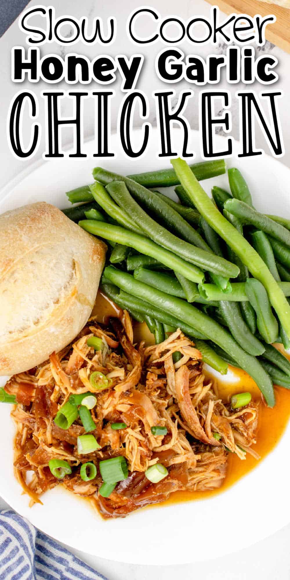 Slow Cooker Honey Garlic Chicken Recipe • MidgetMomma