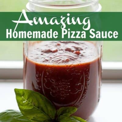 Homemade Pizza Sauce is so easy to make and it tastes soo much better then the canned or jarred stuff! Make you own Homemade Pizza Sauce at home