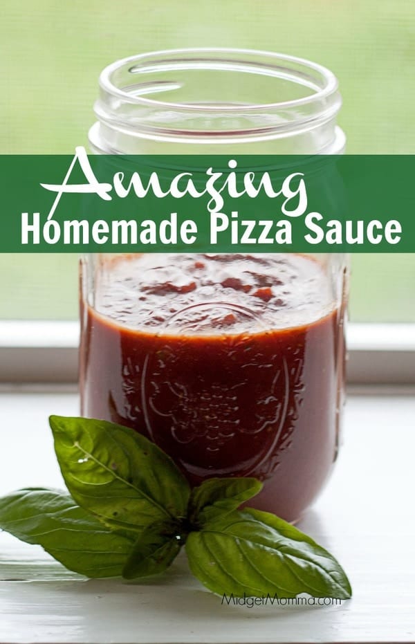 Homemade Pizza Sauce is so easy to make and it tastes soo much better then the canned or jarred stuff! Make you own Homemade Pizza Sauce at home