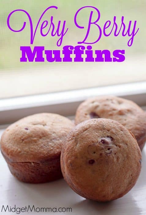 Amazing Very Berry Muffins made with fresh ingredients and soo good to make with in season berries. Easy to change up berries too!