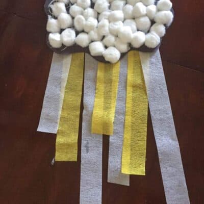 Paper Rain Cloud Craft