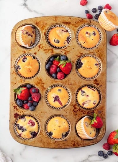 Triple Berry Muffins