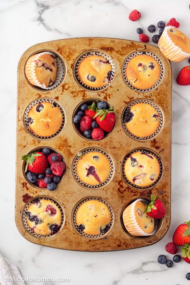 Triple Berry Muffins