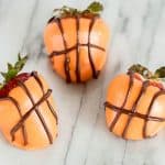 Basketball Chocolate Covered Strawberries