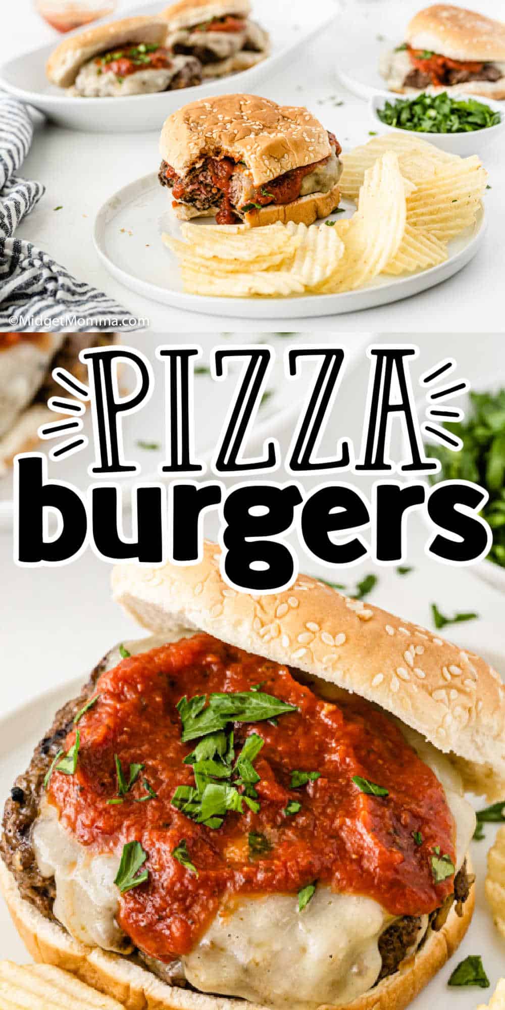 The Best Pizza Burger Recipe • MidgetMomma