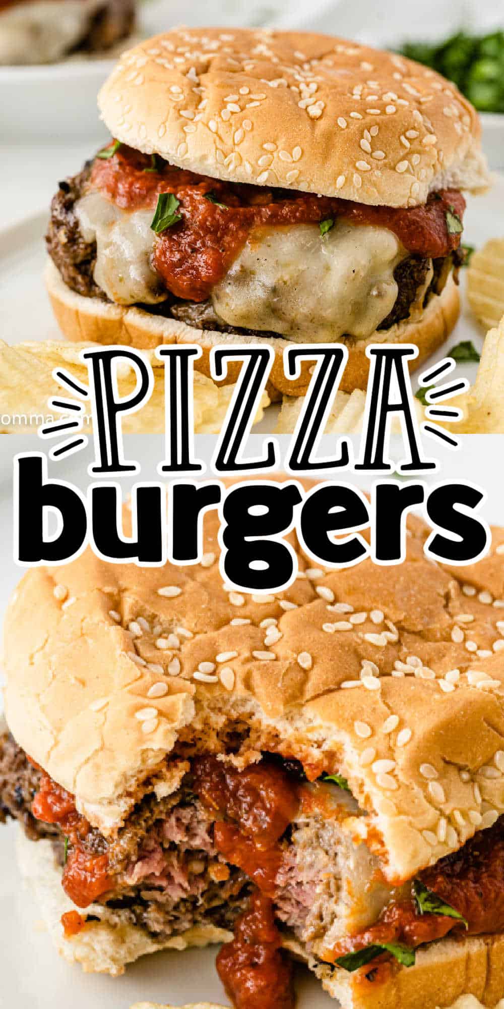 The Best Pizza Burger Recipe • MidgetMomma