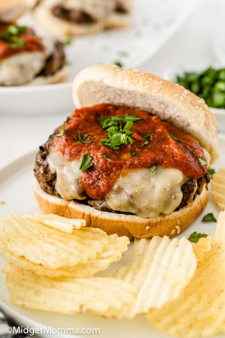 The Best Pizza Burger Recipe • MidgetMomma