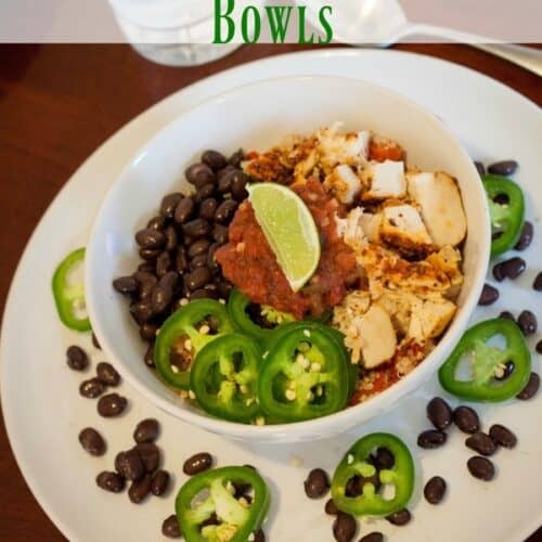 Easy Quinoa Chicken Burrito Bowls • MidgetMomma