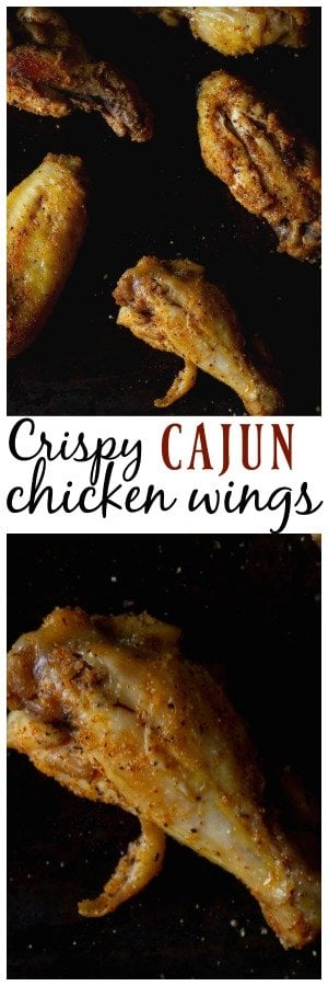 These Cajun chicken wings taste like fried wings but no frying needed! They are the perfect chicken wing! #Chicken #ChickenWing #LowCarb #Keto #WeightWatchers #WeightWatchersRecipe #BakedChickenWing #Cajun