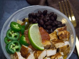 Chicken Quinoa Burrito Bowls