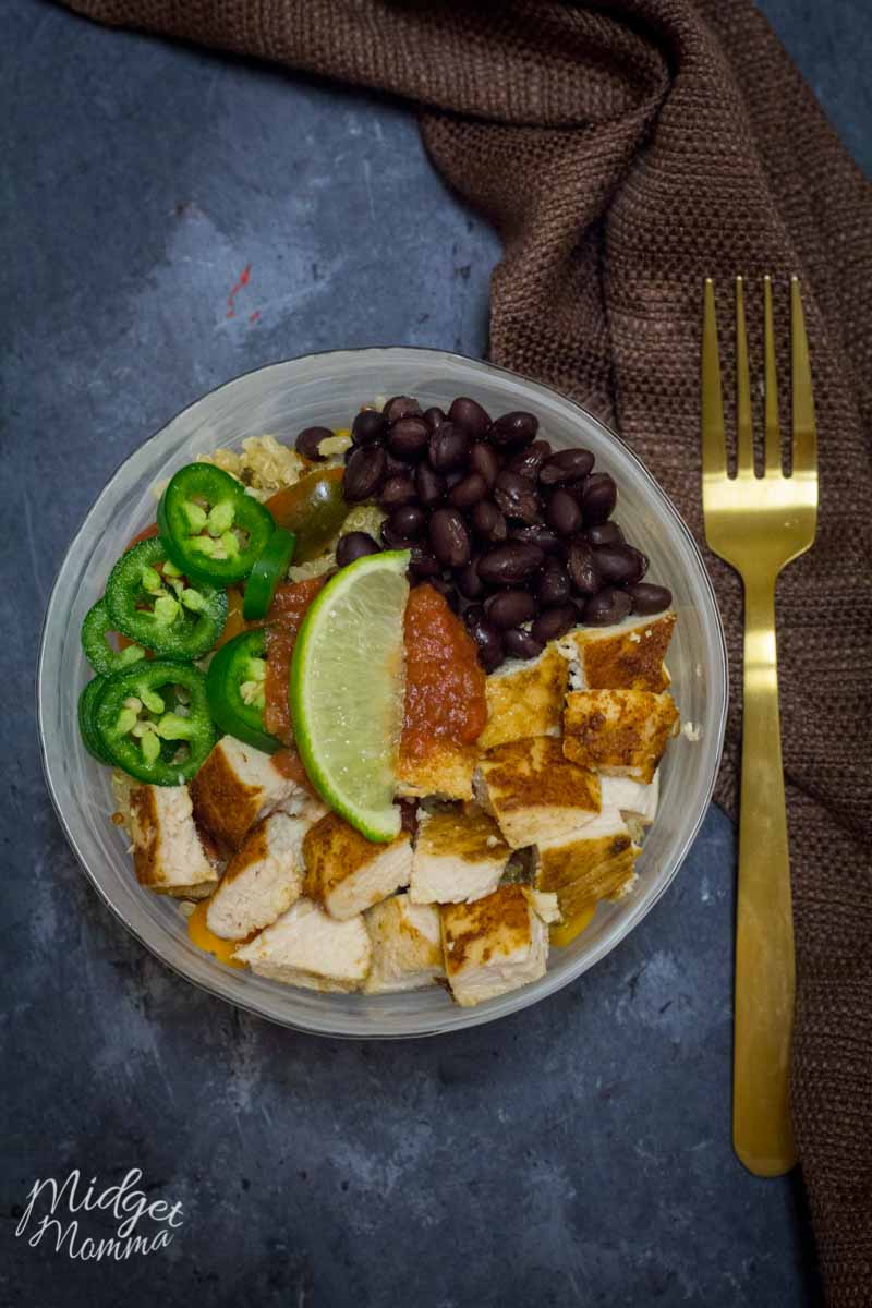 Chicken Quinoa Burrito Bowl