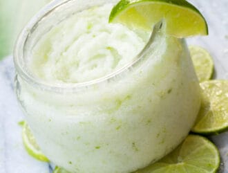 Coconut lime salt scrub