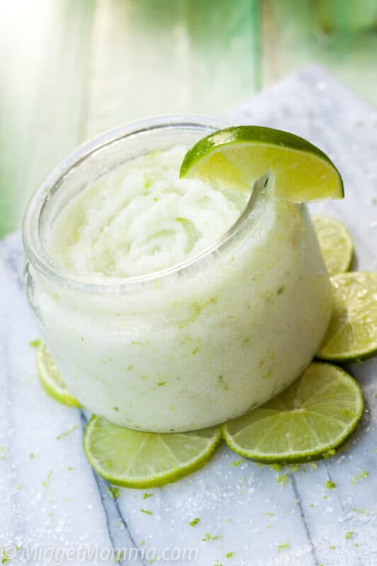 Coconut lime salt scrub