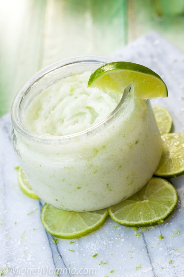 Coconnut lime salt scrub