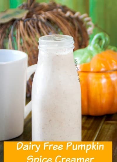 Pumpkin Spice creamer in a class bottle