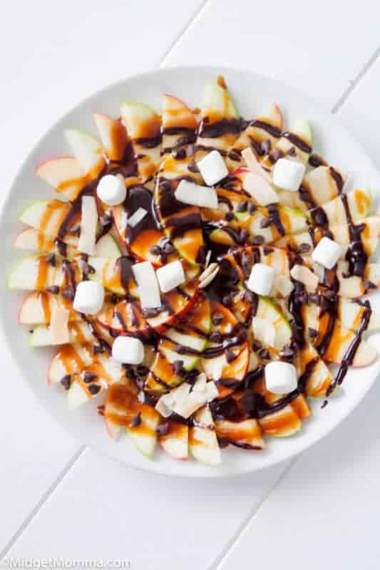 Healthy Apple Nachos Recipe • MidgetMomma
