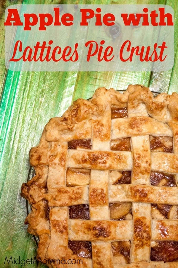 apple pie with lattices cruse. Homemade apple pie crust is perfect for making apple pie and making your homemade apple pie look amazing along with tasting amazing too!